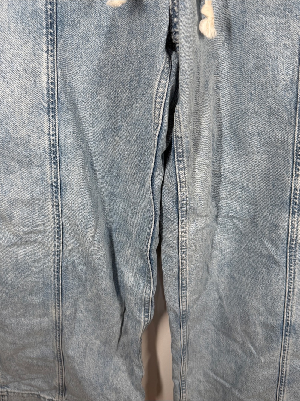 Gap Mid Rise UltraSoft Denim Baggy Trousers Jeans Wide Leg Size 8 - Picture 4 of 8